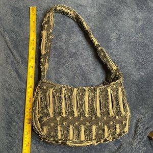 Y2K denim mini purse.